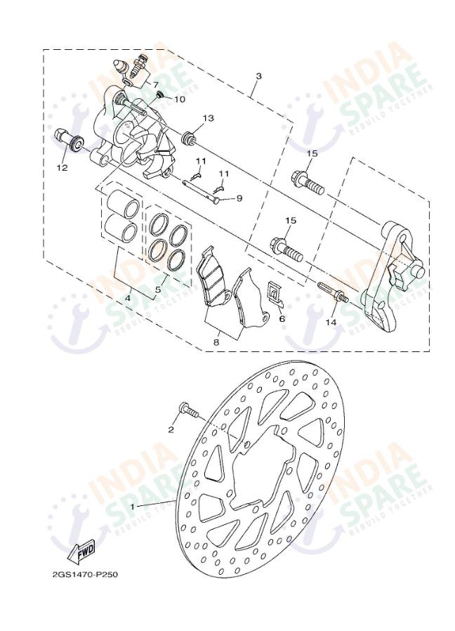FRONT BRAKE CALIPER